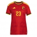 Camiseta Bélgica Michy Batshuayi #23 Primera Equipación Replica Mundial 2026 para mujer mangas cortas